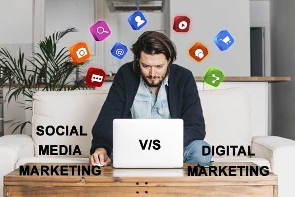 social media marketing v/s digital marketing